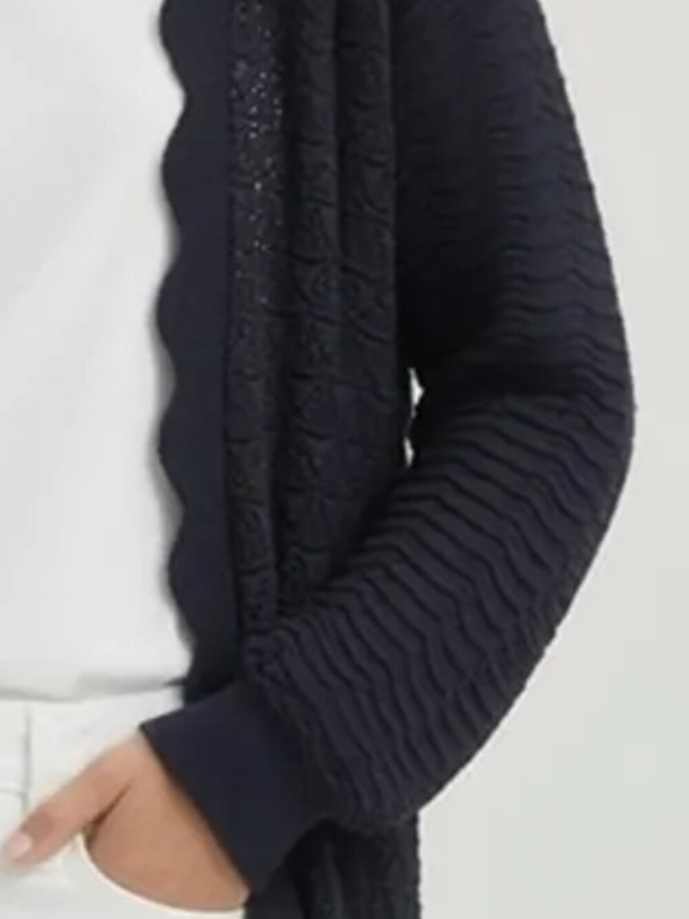 Navy Open-Front Cardigan - Picture 8 of 13